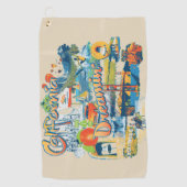 Serviette De Golf California Dreaming (Devant)