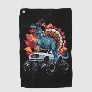 Serviette De Golf Camion Monster T-Rex Dinosaur de Thanksgiving