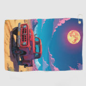 Serviette De Golf Camionnette Américaine Classique (Horizontal)