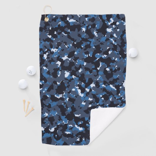 Serviette De Golf camo bleu (En situation)