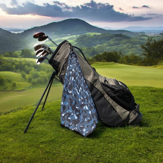 Serviette De Golf camo bleu