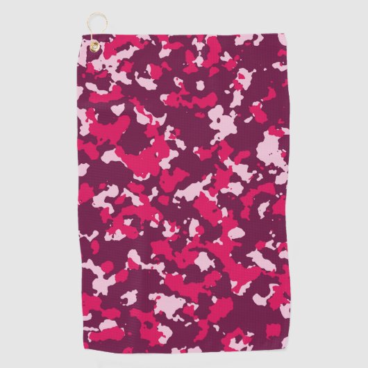 Serviette De Golf camo rose (Devant)