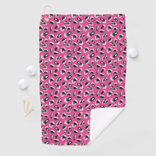 Serviette De Golf Camo rose vif/Poster de animal amusant (En situation)