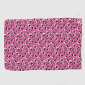 Serviette De Golf Camo rose vif/Poster de animal amusant (Horizontal)
