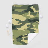 Serviette De Golf Camo vert (En situation)