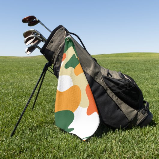 Serviette De Golf camouflage (Vert)