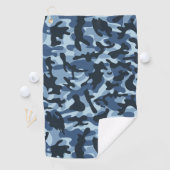 Serviette De Golf Camouflage bleu (En situation)