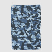 Serviette De Golf Camouflage bleu (Devant)