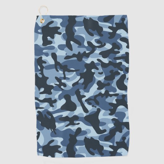 Serviette De Golf Camouflage bleu (Devant)