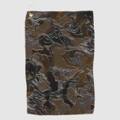 Serviette De Golf Camouflage Brown métallique (Devant)