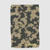 Serviette De Golf Camouflage Brown vert. Camo ton (Devant)