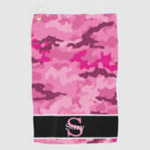 Serviette De Golf Camouflage Camouflage Camouflage Rose (Devant)