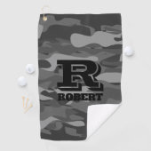 Serviette De Golf Camouflage de l'armée noire camouflage militaire c (En situation)