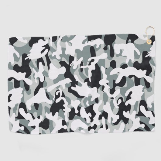 Serviette De Golf Camouflage de poussière de neige (Horizontal)