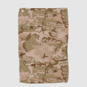 Serviette De Golf Camouflage Désert Avec Galets, Militaire, Armée (Devant)