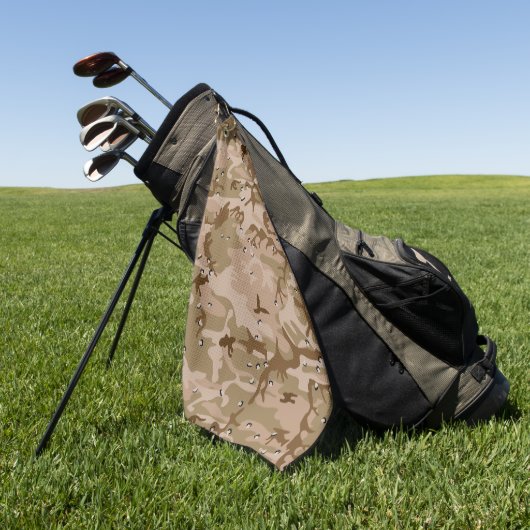 Serviette De Golf Camouflage Désert Avec Galets, Militaire, Armée (Vert)