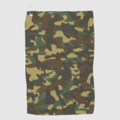 Serviette De Golf Camouflage forestier (Devant)