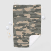Serviette De Golf Camouflage gris (En situation)