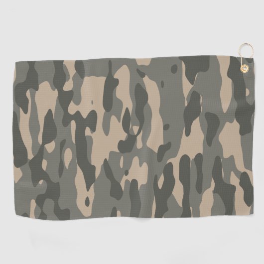 Serviette De Golf Camouflage gris (Horizontal)