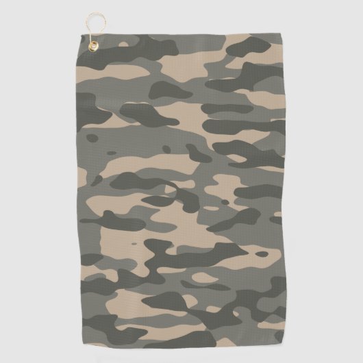 Serviette De Golf Camouflage gris (Devant)
