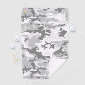 Serviette De Golf Camouflage gris neige d'hiver, Militaire, Armée (En situation)