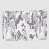 Serviette De Golf Camouflage gris neige d'hiver, Militaire, Armée (Horizontal)