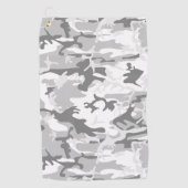 Serviette De Golf Camouflage gris neige d'hiver, Militaire, Armée (Devant)