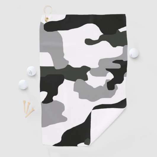 Serviette De Golf Camouflage gris urbain no 15 imprimé (En situation)