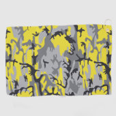 Serviette De Golf Camouflage jaune et gris, Militaire, Armée (Horizontal)