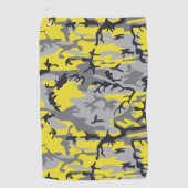 Serviette De Golf Camouflage jaune et gris, Militaire, Armée (Devant)