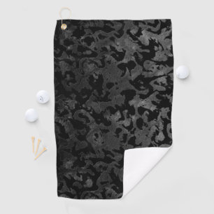 Serviette De Golf Camouflage moderne Camo-noir et gris foncé