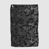 Serviette De Golf Camouflage moderne Camo-noir et gris foncé (Devant)