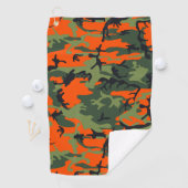 Serviette De Golf Camouflage orange et vert, Militaire, Armée (En situation)