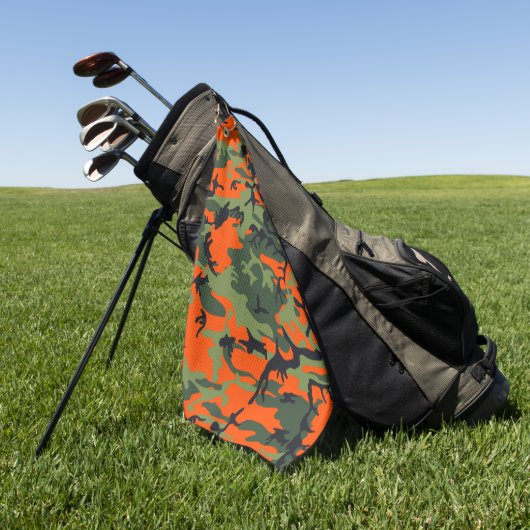 Serviette De Golf Camouflage orange et vert, Militaire, Armée (Vert)