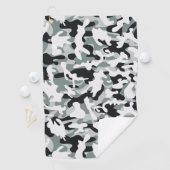 Serviette De Golf Camouflage Poussière de Neige (En situation)