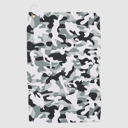 Serviette De Golf Camouflage Poussière de Neige (Devant)