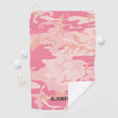 Serviette De Golf Camouflage rose. Camo ton (En situation)