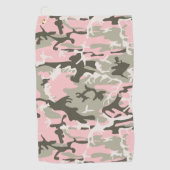Serviette De Golf Camouflage rose et vert, Militaire, Armée (Devant)