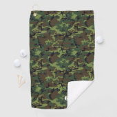 Serviette De Golf Camouflage vert Brown en bois. Camo ton (En situation)