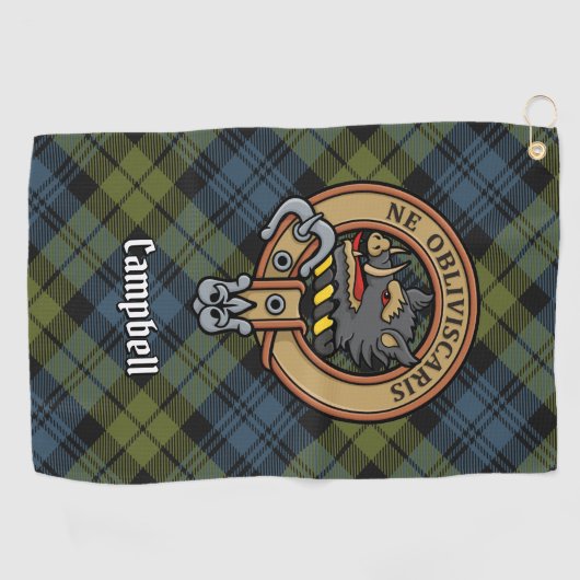 Serviette De Golf Campbell Crest (Horizontal)