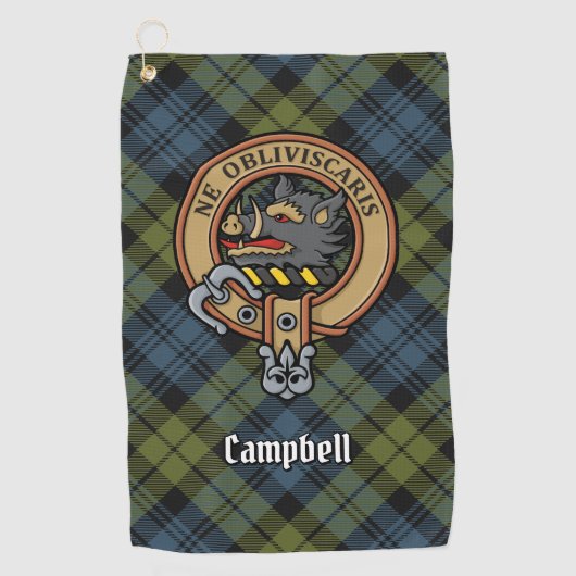 Serviette De Golf Campbell Crest (Devant)