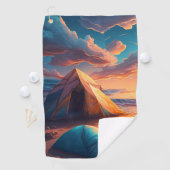Serviette De Golf Camping au lever du soleil (En situation)