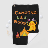 Serviette De Golf Camping & Boos Ghosts Vin Camping Halloween (En situation)