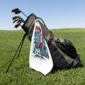 Serviette De Golf Canada Mode de but squelette attaquant nations dyn (Vert)