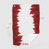 Serviette de golf Canada Serviettes de golf Drapea (En situation)