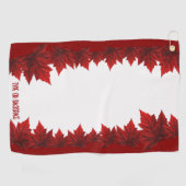 Serviette de golf Canada Serviettes de golf Drapea (Horizontal)