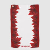 Serviette de golf Canada Serviettes de golf Drapea (Devant)