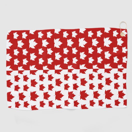 Serviette de golf Canada Serviettes en feuille d'é (Horizontal)