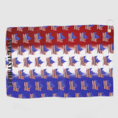 Serviette De Golf Canada USA Golf Towel Canada US Drapeau Golf Cadea (Horizontal)