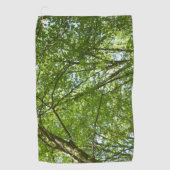 Serviette De Golf Canopée du printemps Feuille Green Nature Scene (Devant)